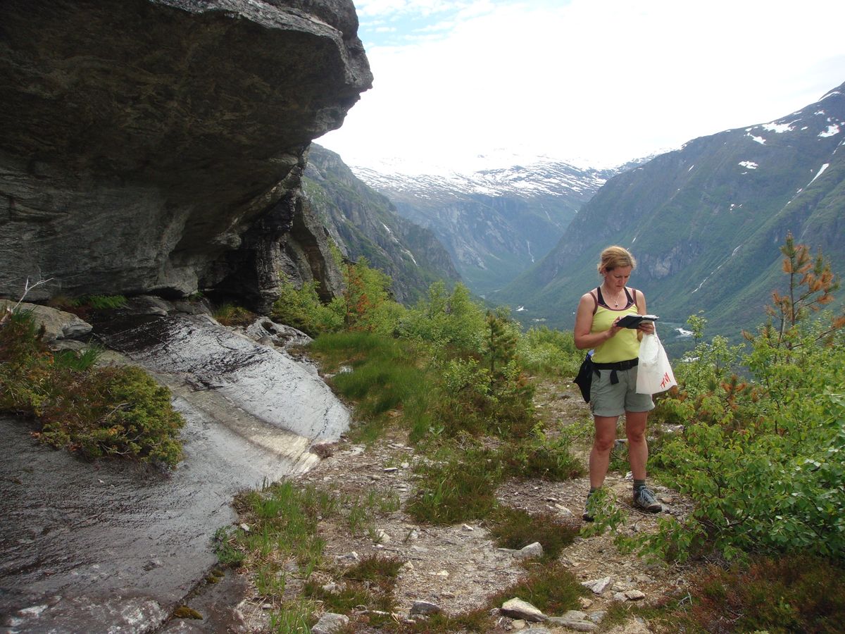 Motiv fra Brennhammaren med utsikt oppover Romsdalen