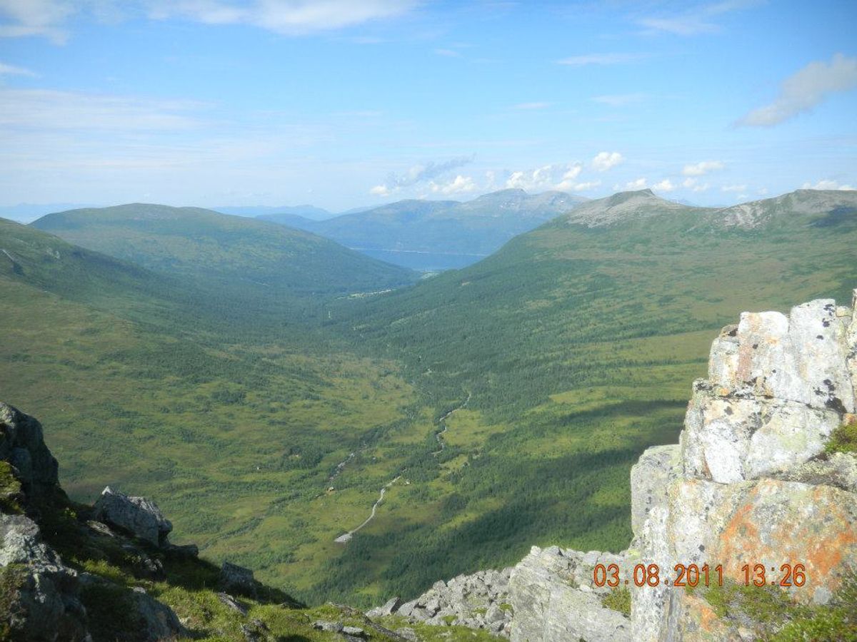 Utsikt mot Mittetdalen