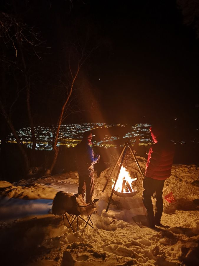 Januarkveld på Furukollen. 